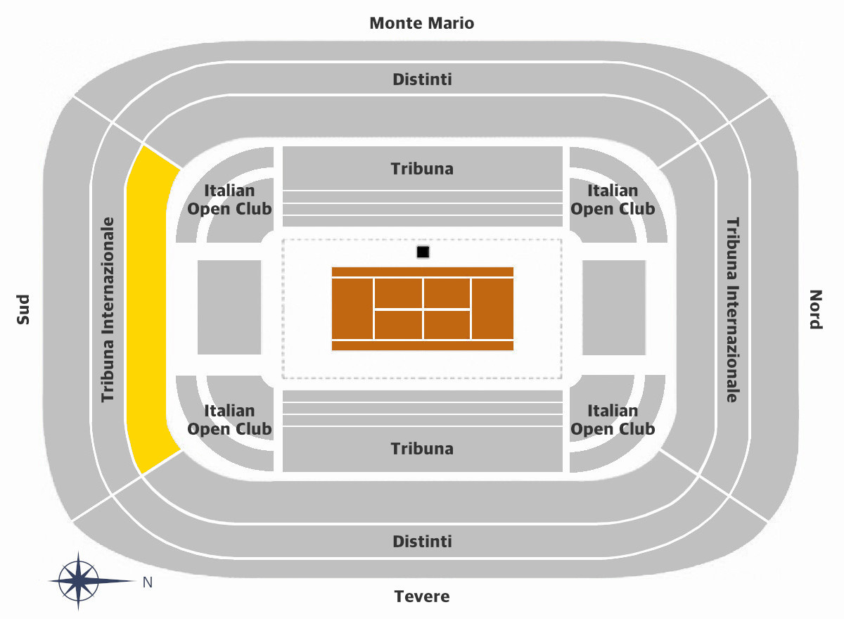 Campo Centrale CAT.2-Tribuna-Internazionale Sud TOP