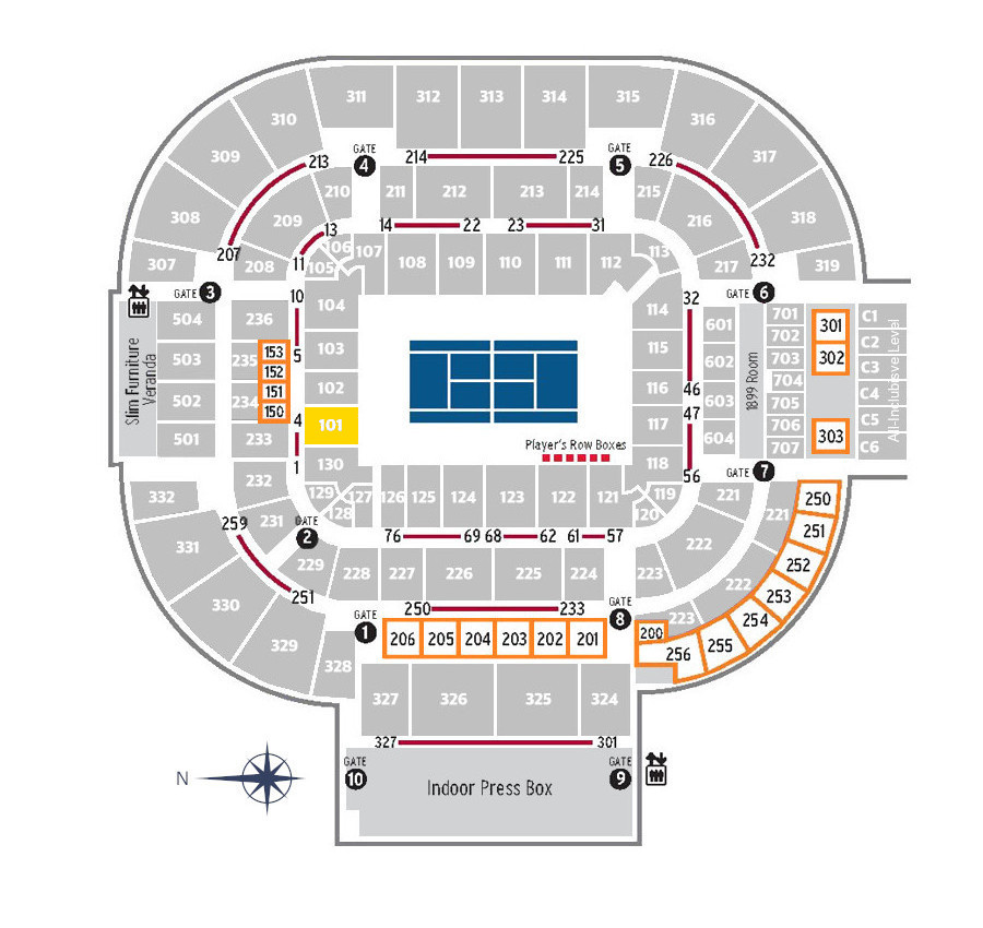 Center Court CAT.1-Section 101