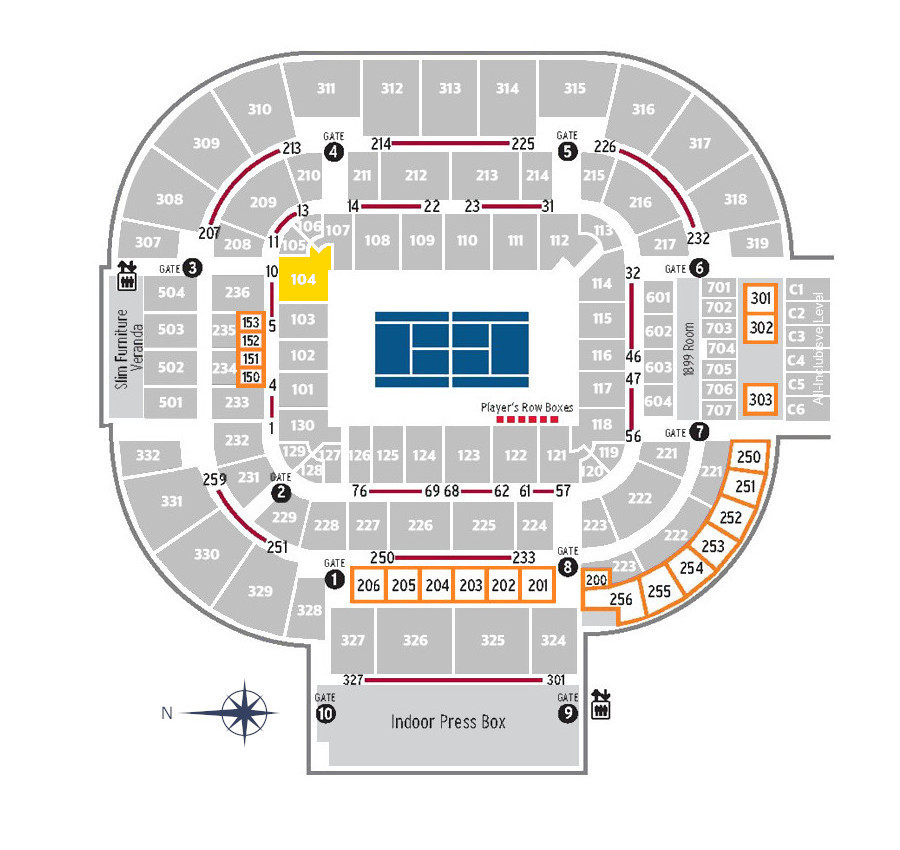 Center Court CAT.1-Section 104