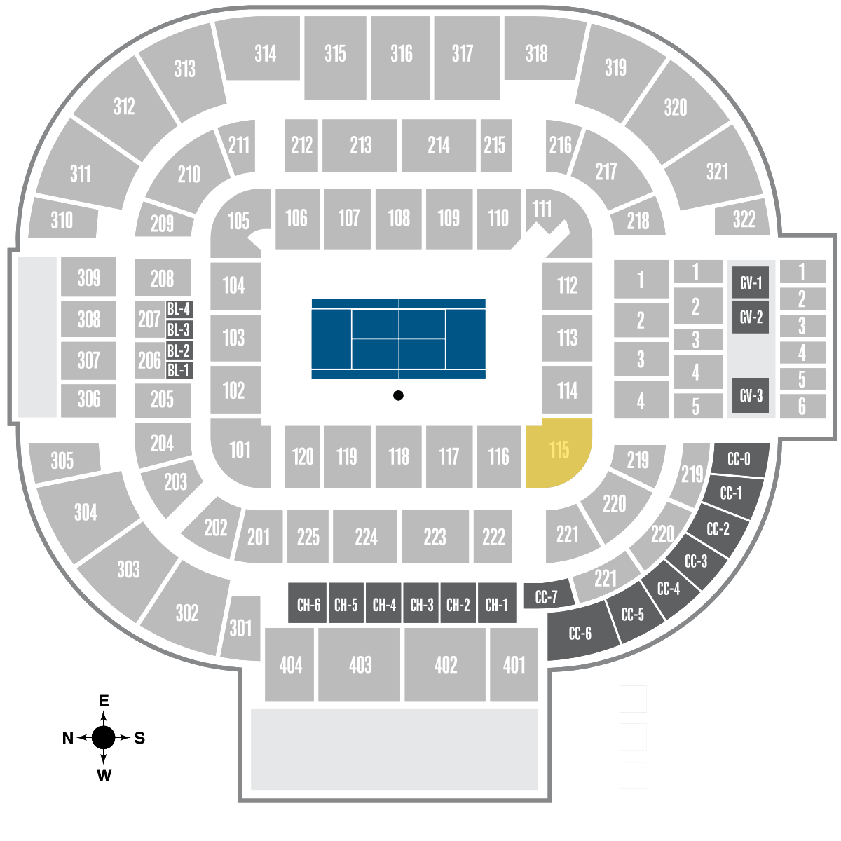 Center Court CAT.1-Section 115