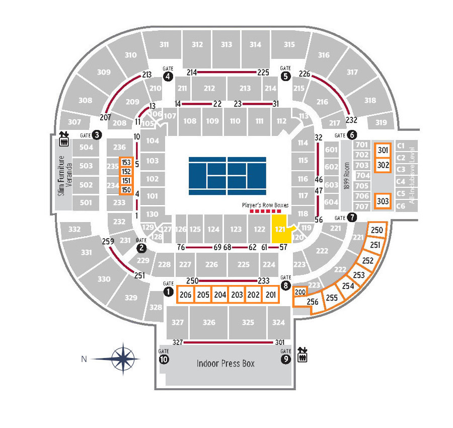 Center Court CAT.1-Section 121