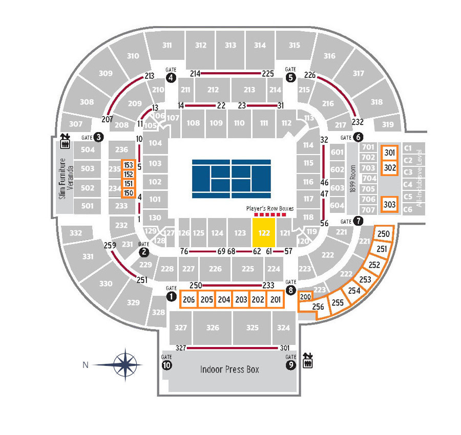 Center Court CAT.1-Section 122