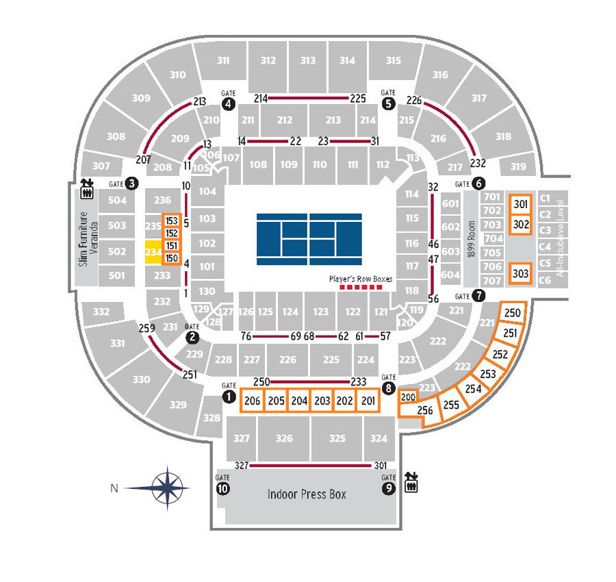 Center Court CAT.2-Section 234