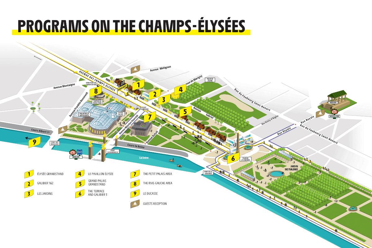 VIP Paris Tribune Élysée Grandstand Hospitality Programme