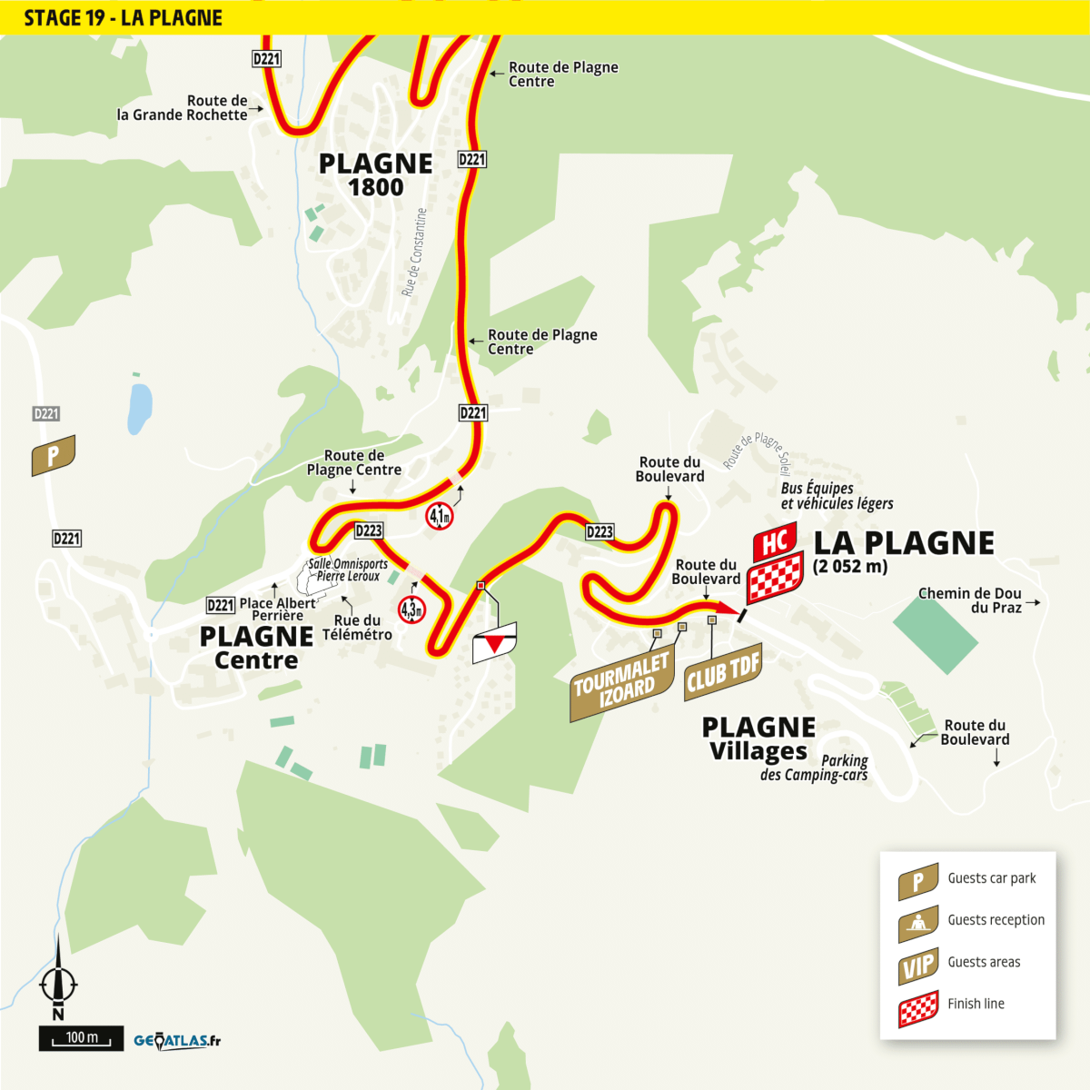 Stage 19 VIP Izoard Finish Line Programme