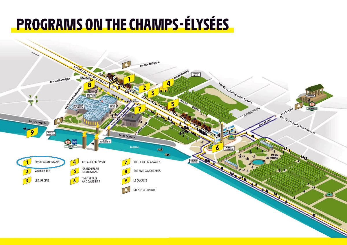 VIP Paris Tribune Élysée Grandstand Hospitality Programme