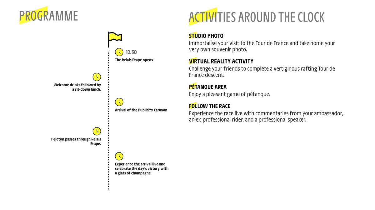 VIP Relais-Etape Hospitality Programme
