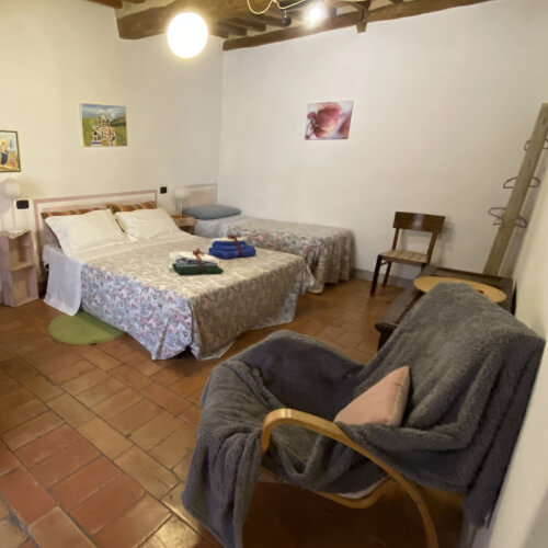 La Casa Gialla di Buonconvento寝室