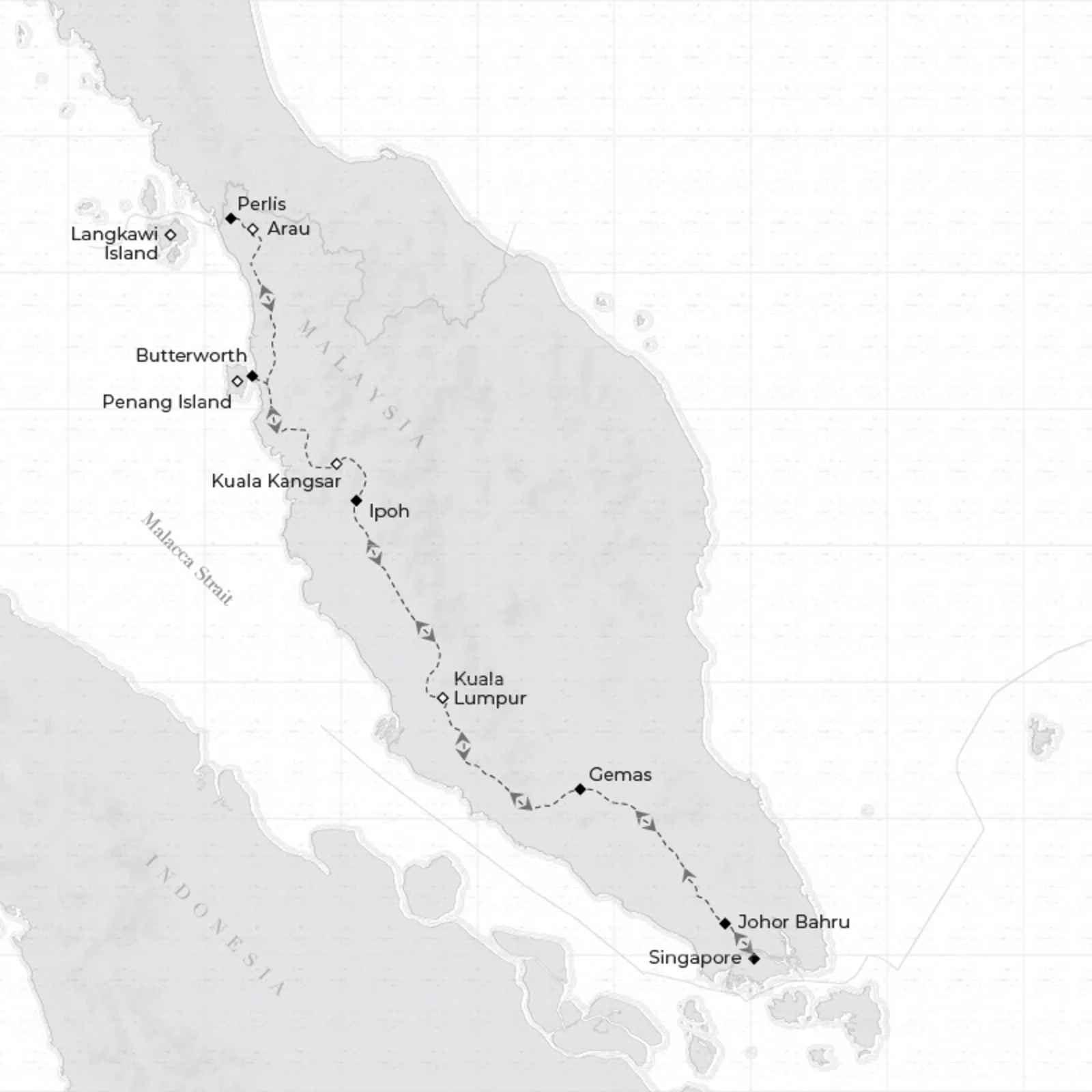 路線図 フェスティブ・マレーシア