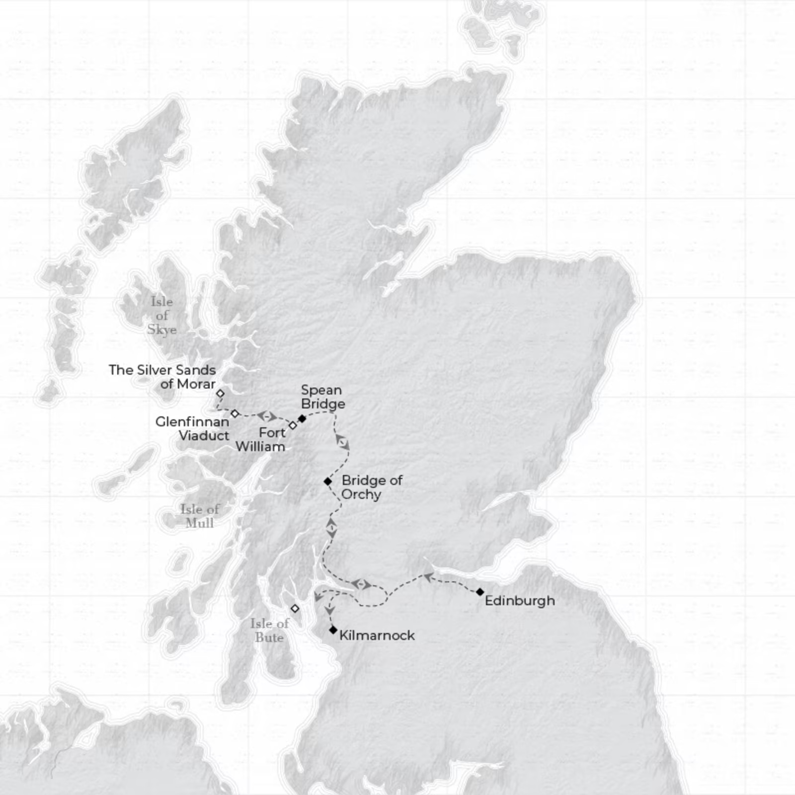 路線図 ワイルドスコットランド