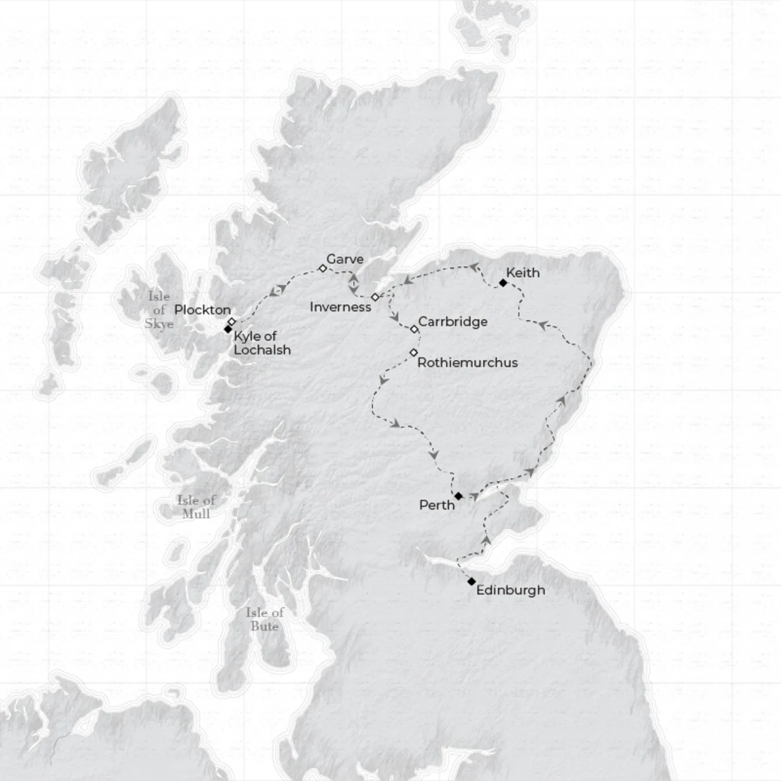 路線図 ワイルドスピリットオブスコットランド