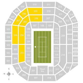 Wimbledon-CENTRE-Section 203-206,306-309