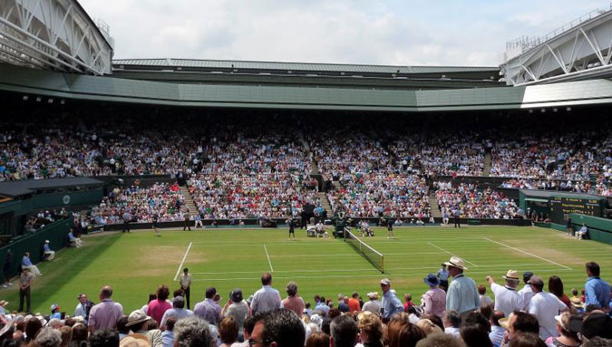 Wimbledon-CENTRE-Section 208,209,210 View