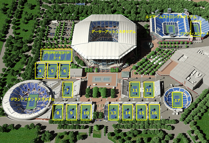 Usta ビリージーンキング ナショナルテニスセンター グランドマップ 全米オープン21観戦チケット Us Open Tennis Championships 21